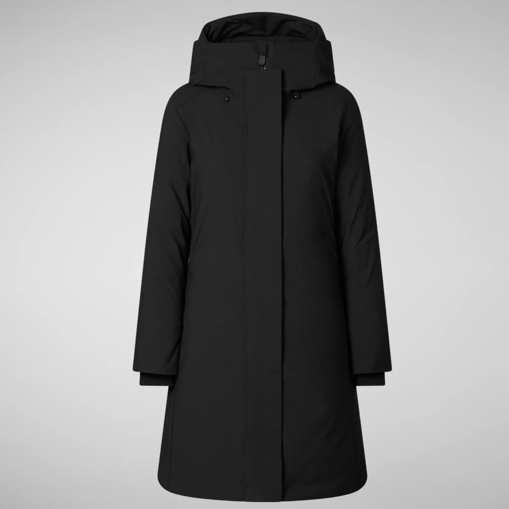 WOMAN'S HOODED PARKA SIENNA IN BLACK